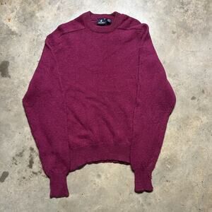 Vintage 80s Jockey Pink Wool Fall Knit Sweater